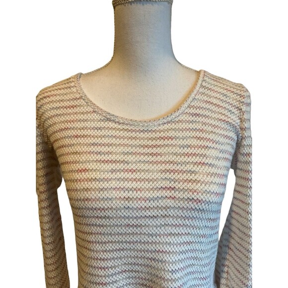 Madewell Women's S Space-Dye Stripe Scoop Neck Pullover Sweater Pastel - Picture 5 of 8